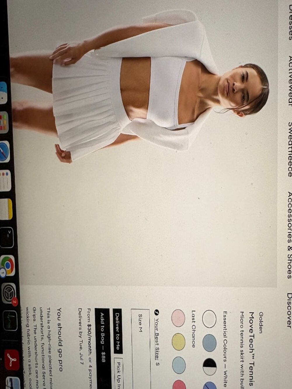 Aritizia tennis skort